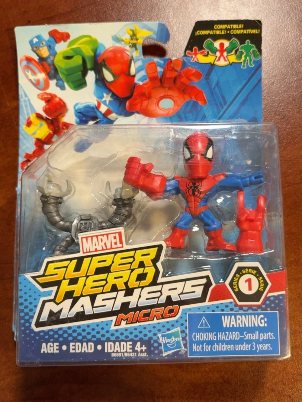 Marvel Super Hero Mashers Micro Spider-Man Series 1 Hasbro 2015 Sealed Figure
